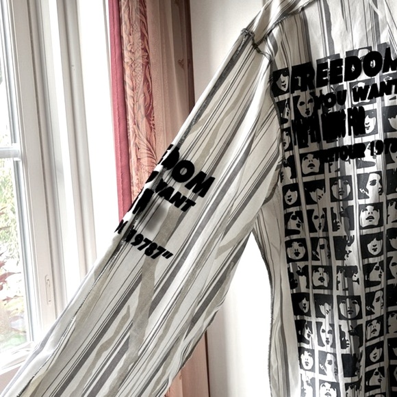 Henley’s Men’s Long Sleeve Cotton Graphic Shirt White/Gray/Black Size XL - Picture 11 of 15